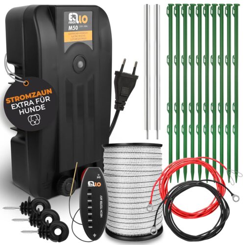 Ellofence Hundezaun-Set - Premium mit Pfählen und 200m Band (550015)