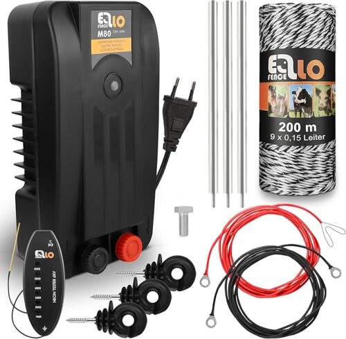 Ellofence Weidezaun Starter Set M mit 200m Litze (550 022)
